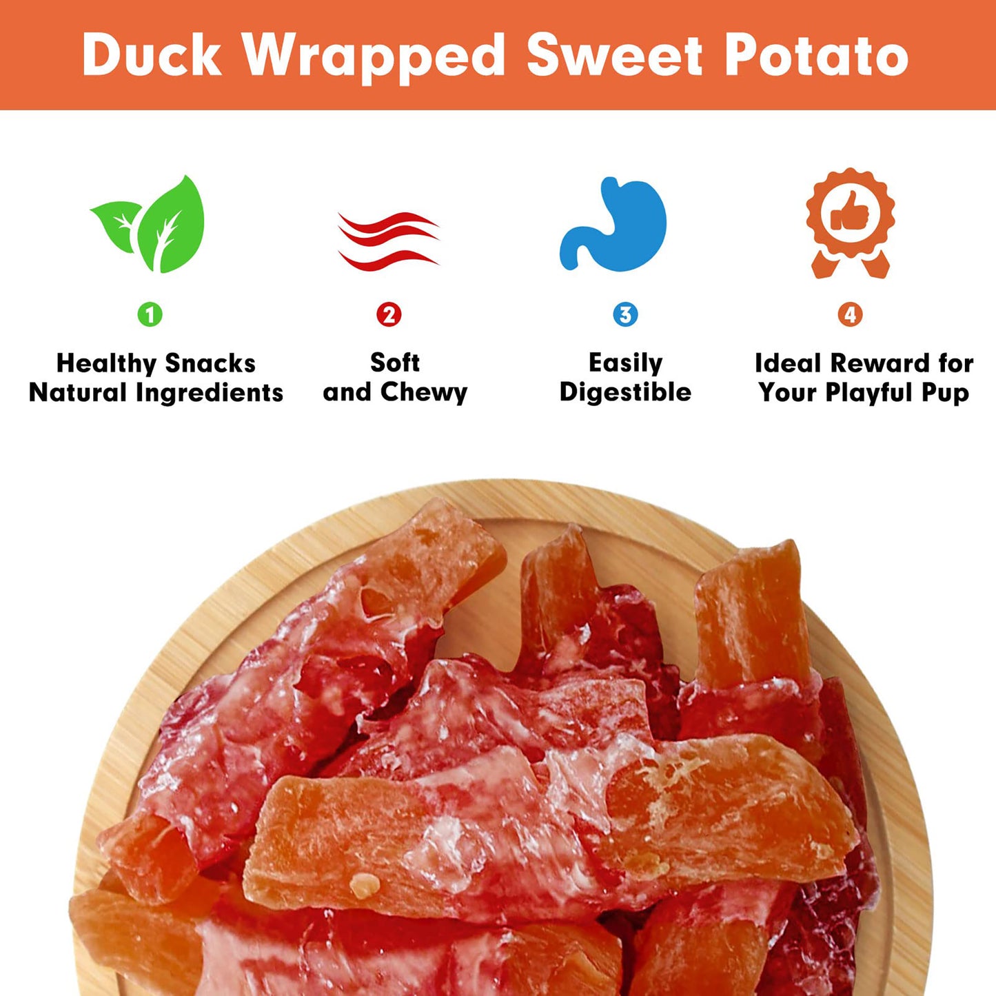 Puppy Small Dogs & Duck Wrapped Sweet Potato - MON2SUN