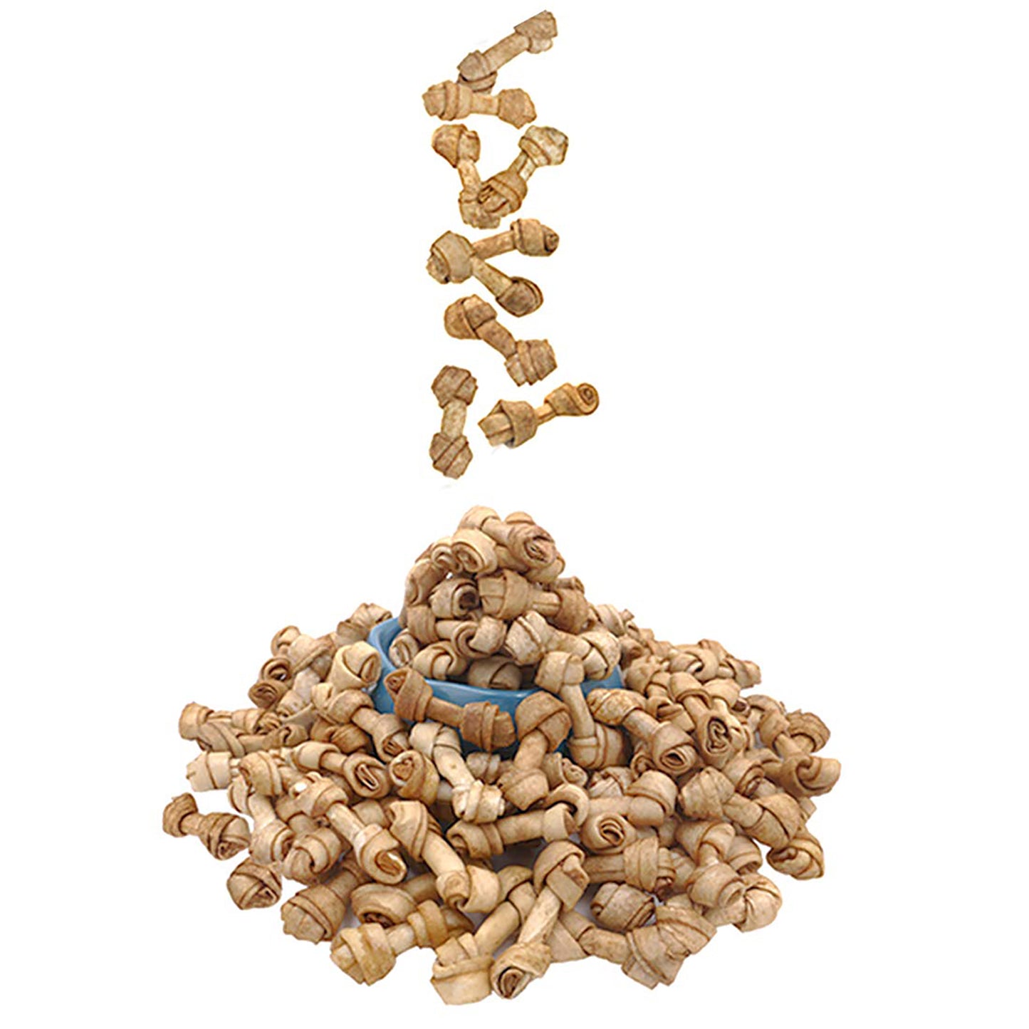 Puppy Small Dogs & Rawhide Knot Bones Chicken Flavor - MON2SUN