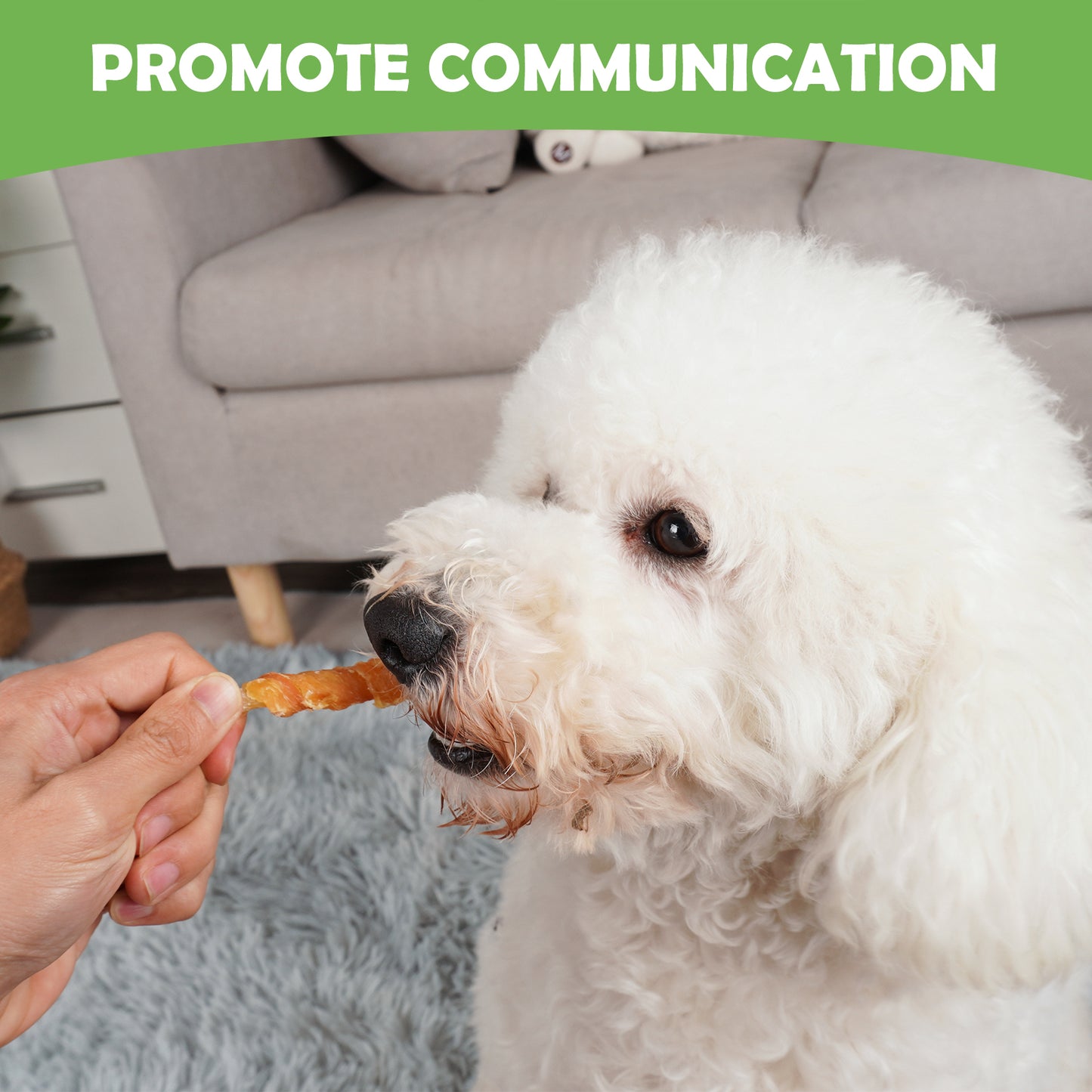 MON2SUN Chicken Wrapped Cod Sticks Rawhide Free Small Dog Treats, 13 oz (36 Count) - MON2SUN