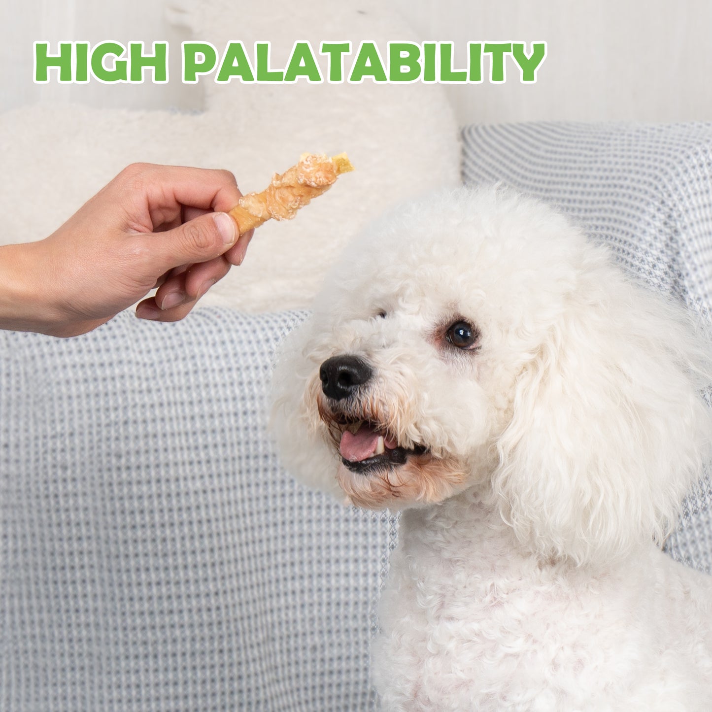 MON2SUN Chicken Wrapped Cod Fillet Rawhide Free Small Dog Treats, 13 oz (36 Count) - MON2SUN