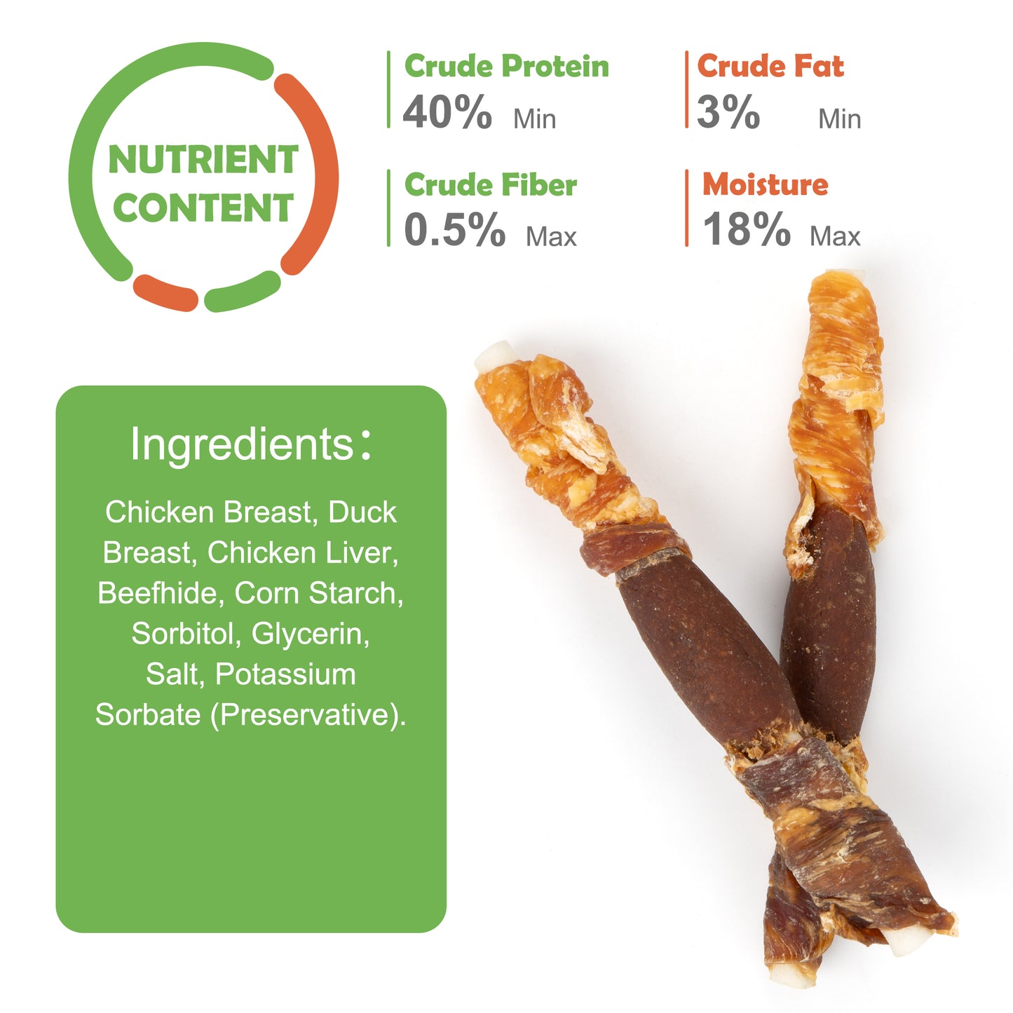 MON2SUN Chicken Liver Duck & Chicken Wrapped Rawhide Small Dog Treats, 13 oz (18 Count) - MON2SUN