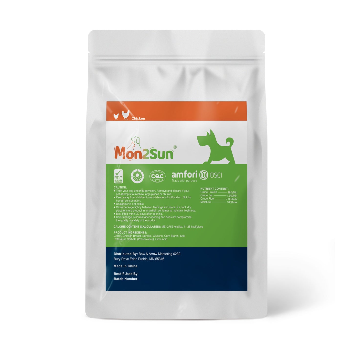 Small Dogs & Chicken Wrapped Carrot Rawhide Free - MON2SUN