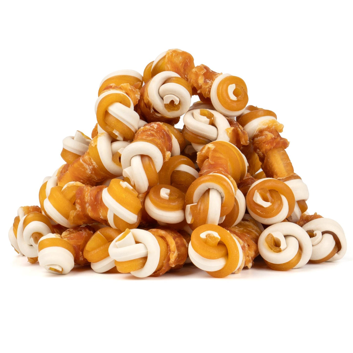 Small Dogs & Chicken Wrapped Mixed Vegetables Knot Bone Rawhide Free