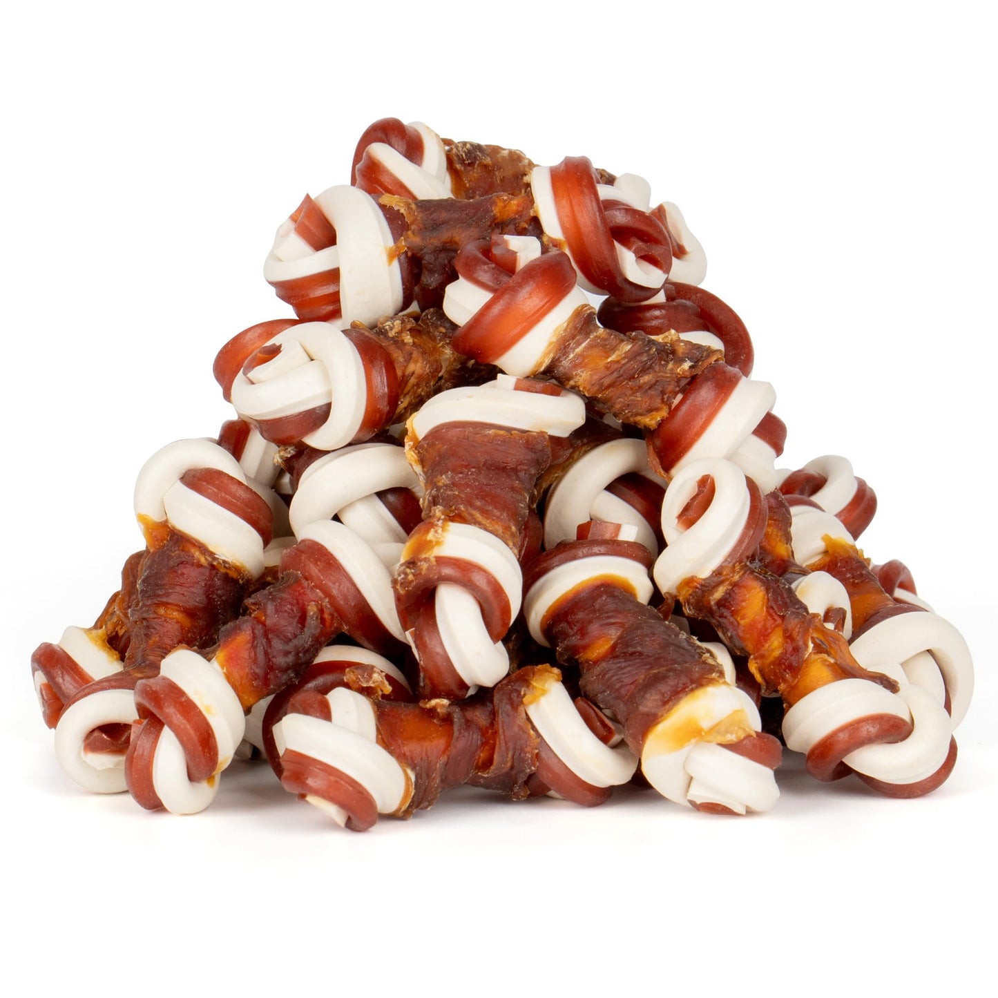 Small Dogs & Duck Wrapped Mixed Vegetables Knot Bone Rawhide Free