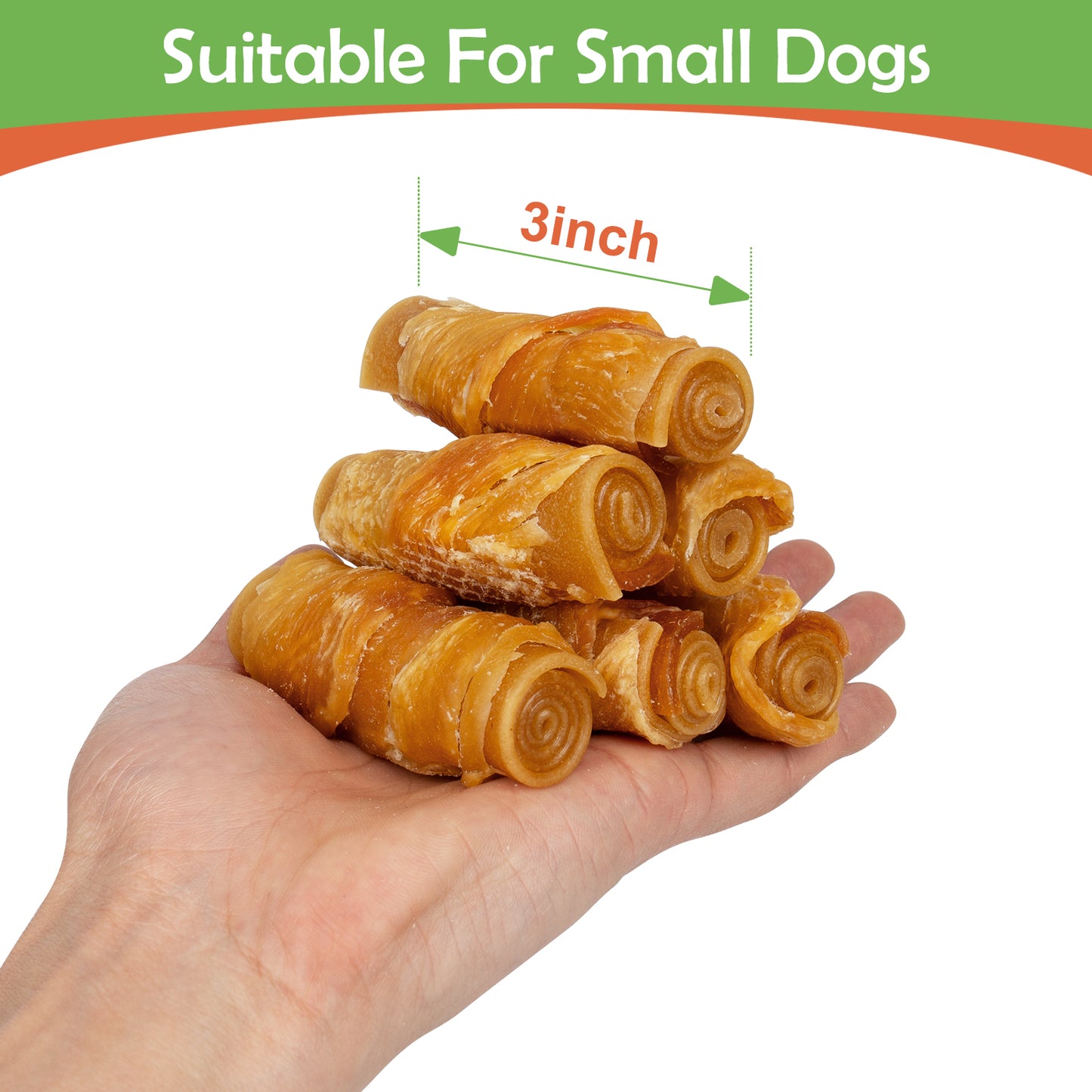 Small Dogs & Chicken Wrapped Rolls Rawhide Free - MON2SUN