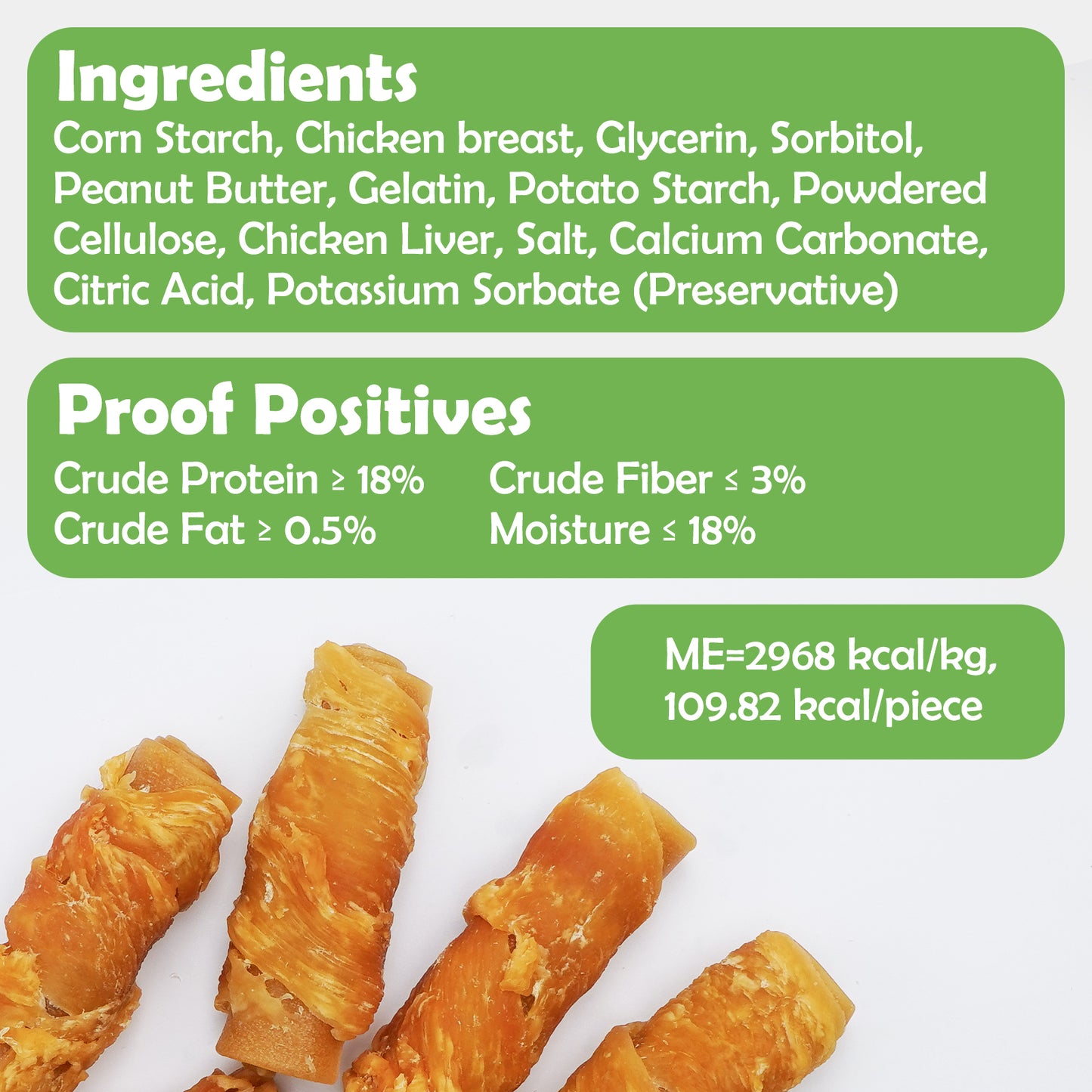 Small Dogs & Chicken Wrapped Rolls Rawhide Free - MON2SUN