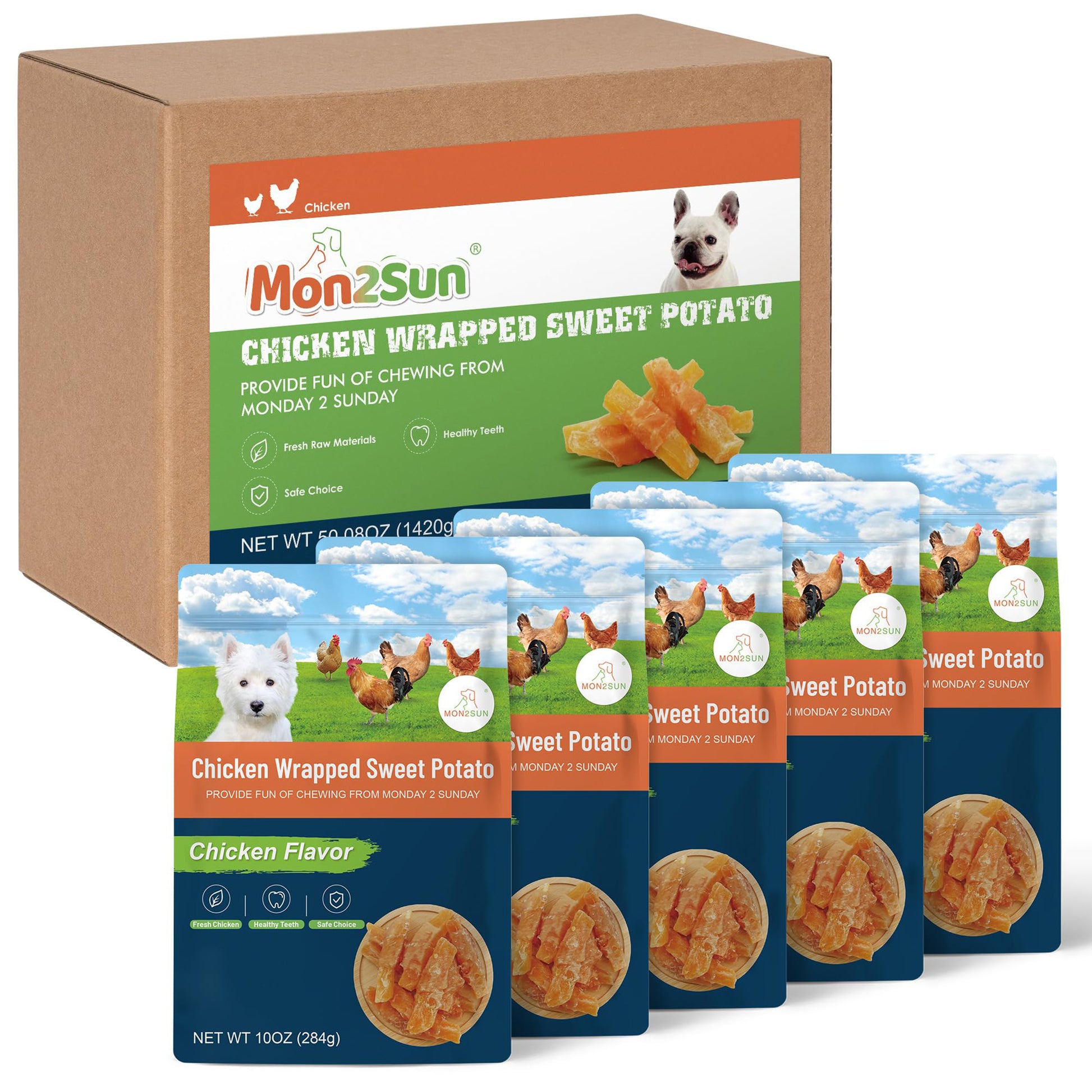 Puppy Small Dogs & Chicken Wrapped Sweet Potato - MON2SUN