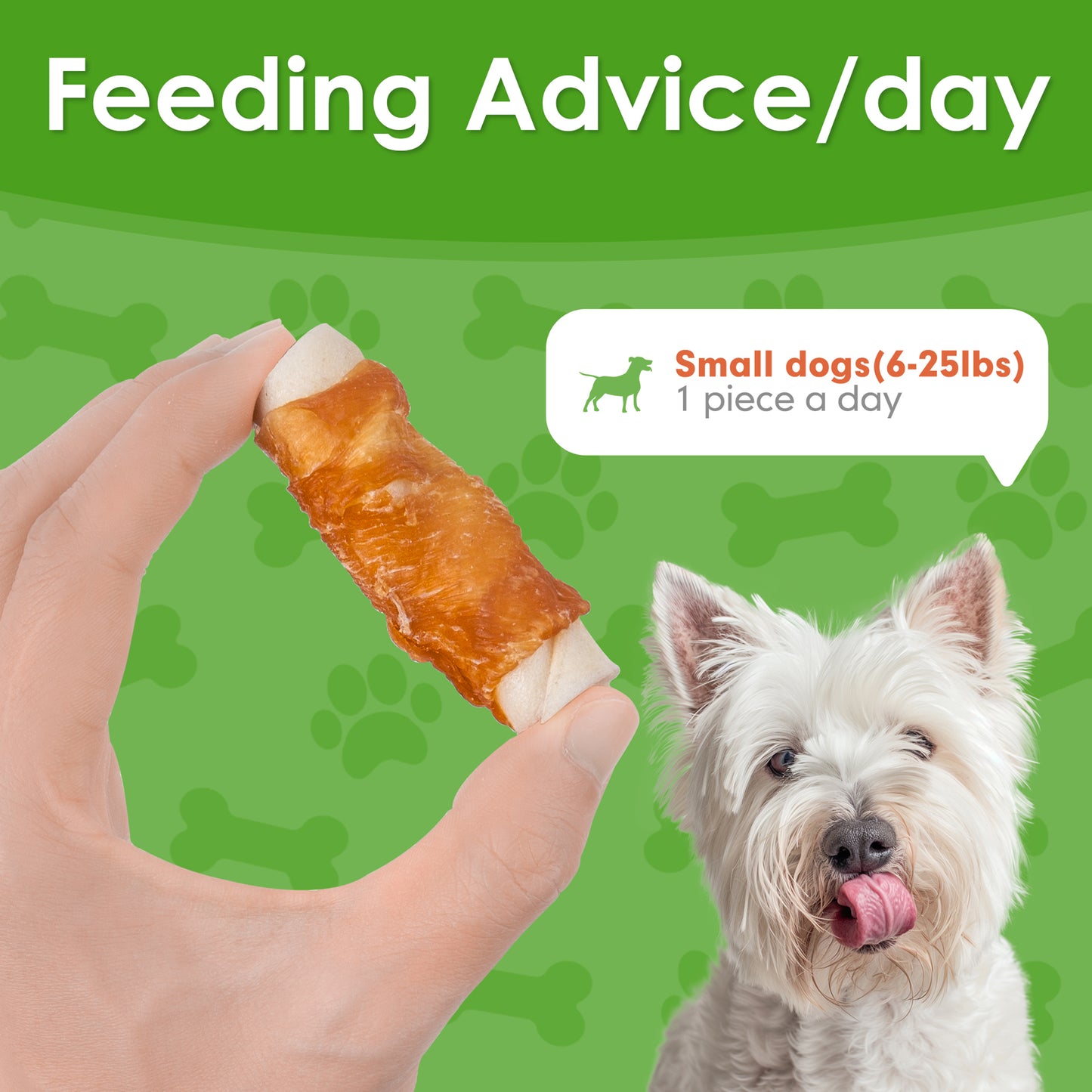Small Dogs & Chicken Wrapped Rawhide Rolls - MON2SUN