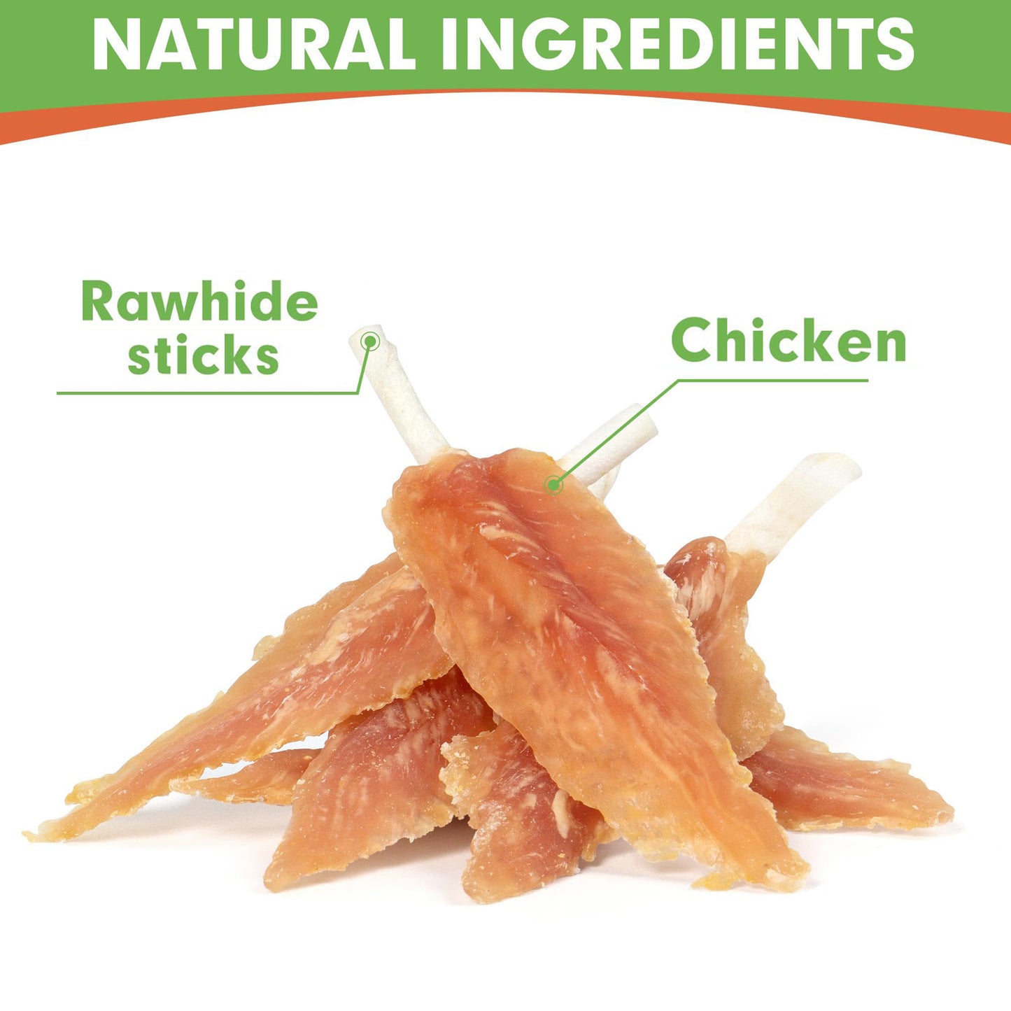 Puppy Small Dogs & Chicken Wrapped Rawhide Sticks - MON2SUN