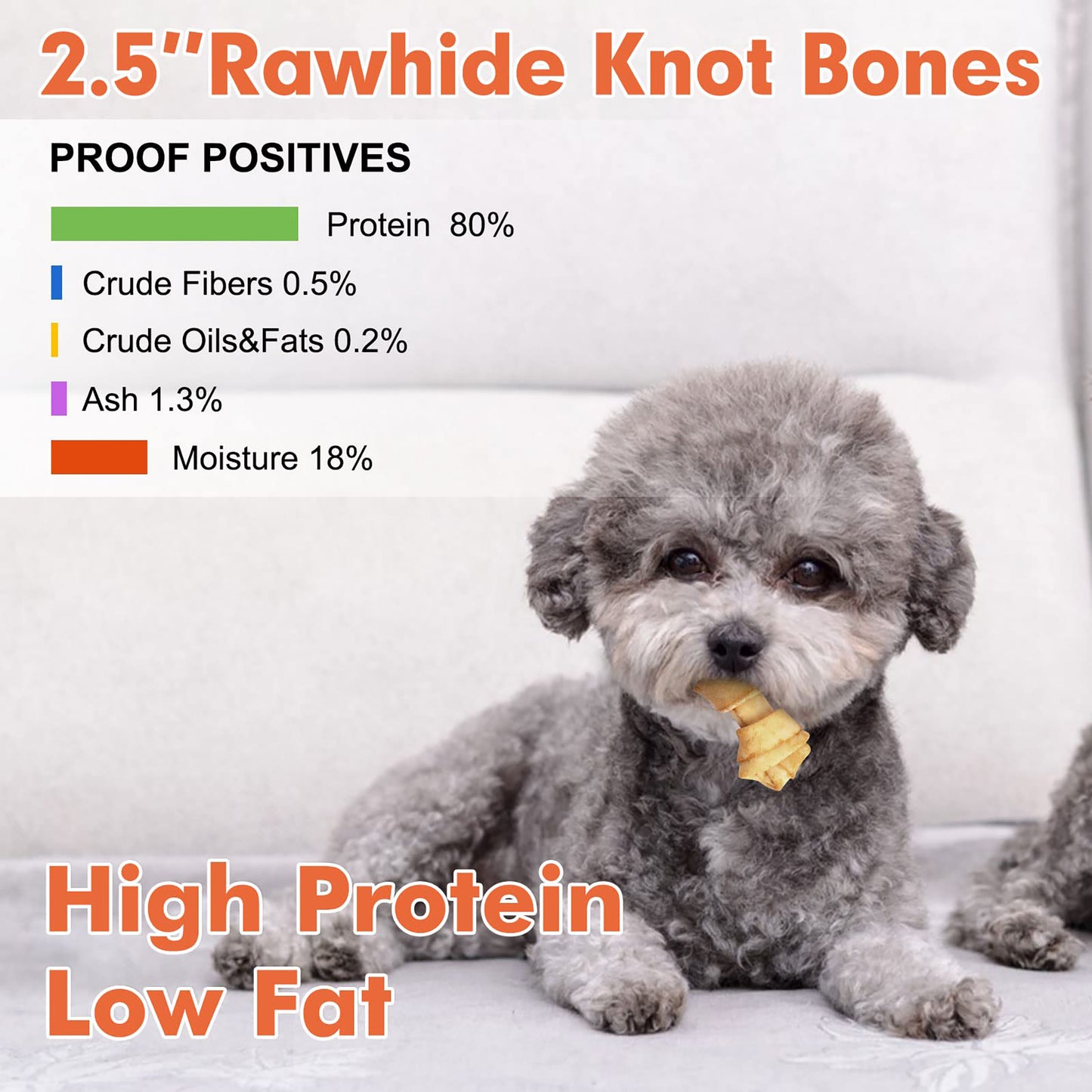 Puppy Small Dogs & Rawhide Knot Bones Chicken Flavor - MON2SUN