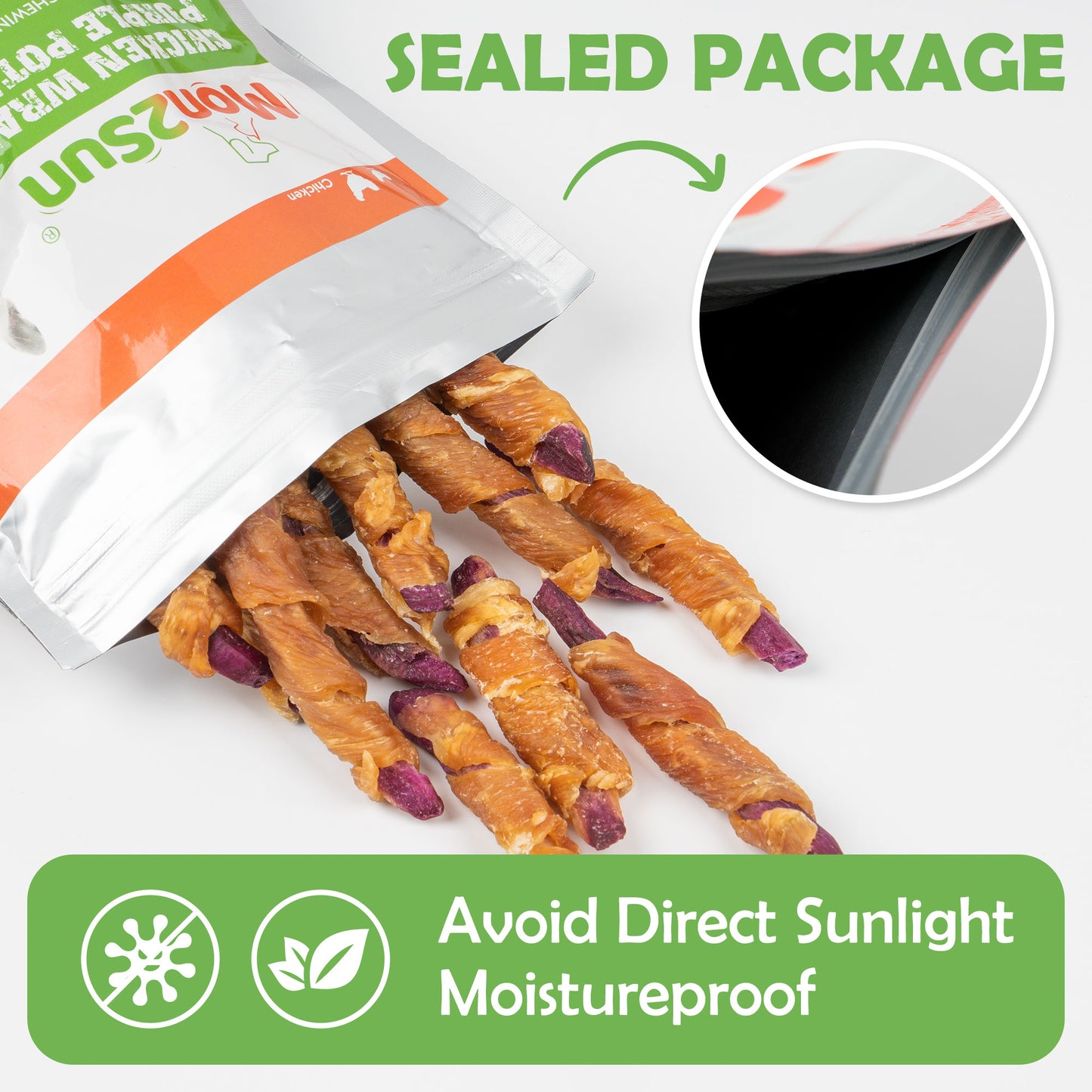 Small Dogs & Chicken Wrapped Purple Sweet Potato - MON2SUN