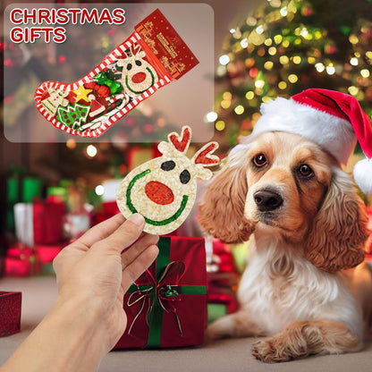 MON2SUN 11Count Christmas Dog Rawhide Stocking for Small Dogs Holiday - MON2SUN