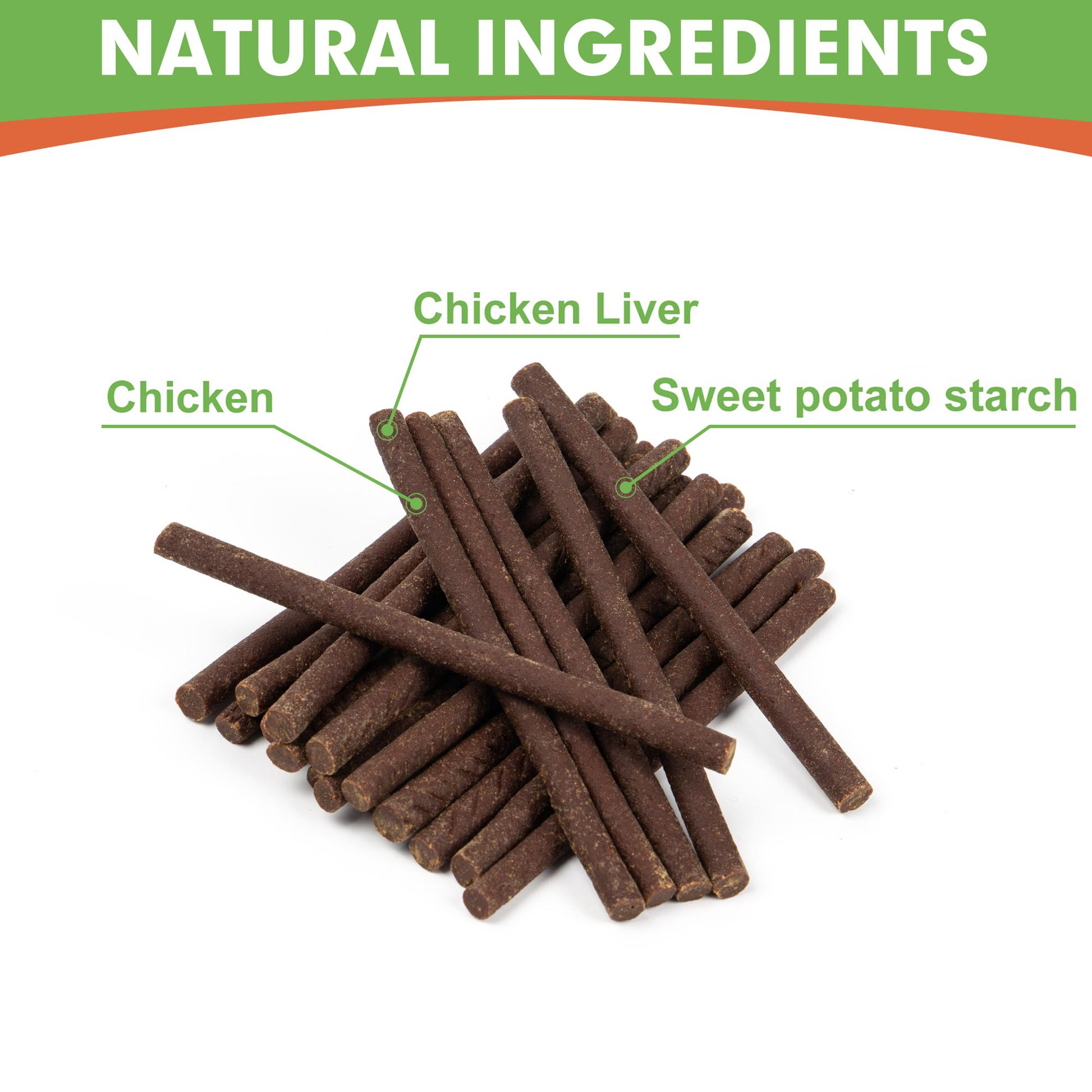Small Dogs & Chicken Sticks Rawhide Free Chicken Liver Flavor - MON2SUN
