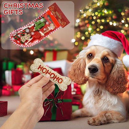 MON2SUN Christmas Dog Rawhide Treats Holiday 14Count Stocking for Small Dogs - MON2SUN