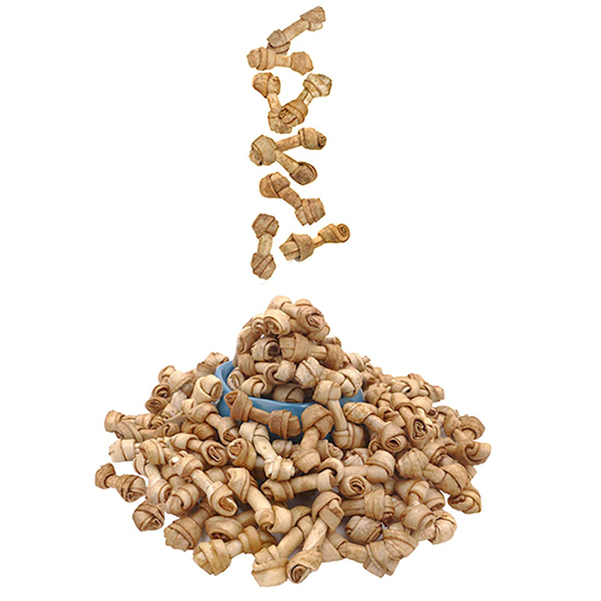Puppy Small Dogs & Rawhide Knot Bones Chicken Flavor - MON2SUN