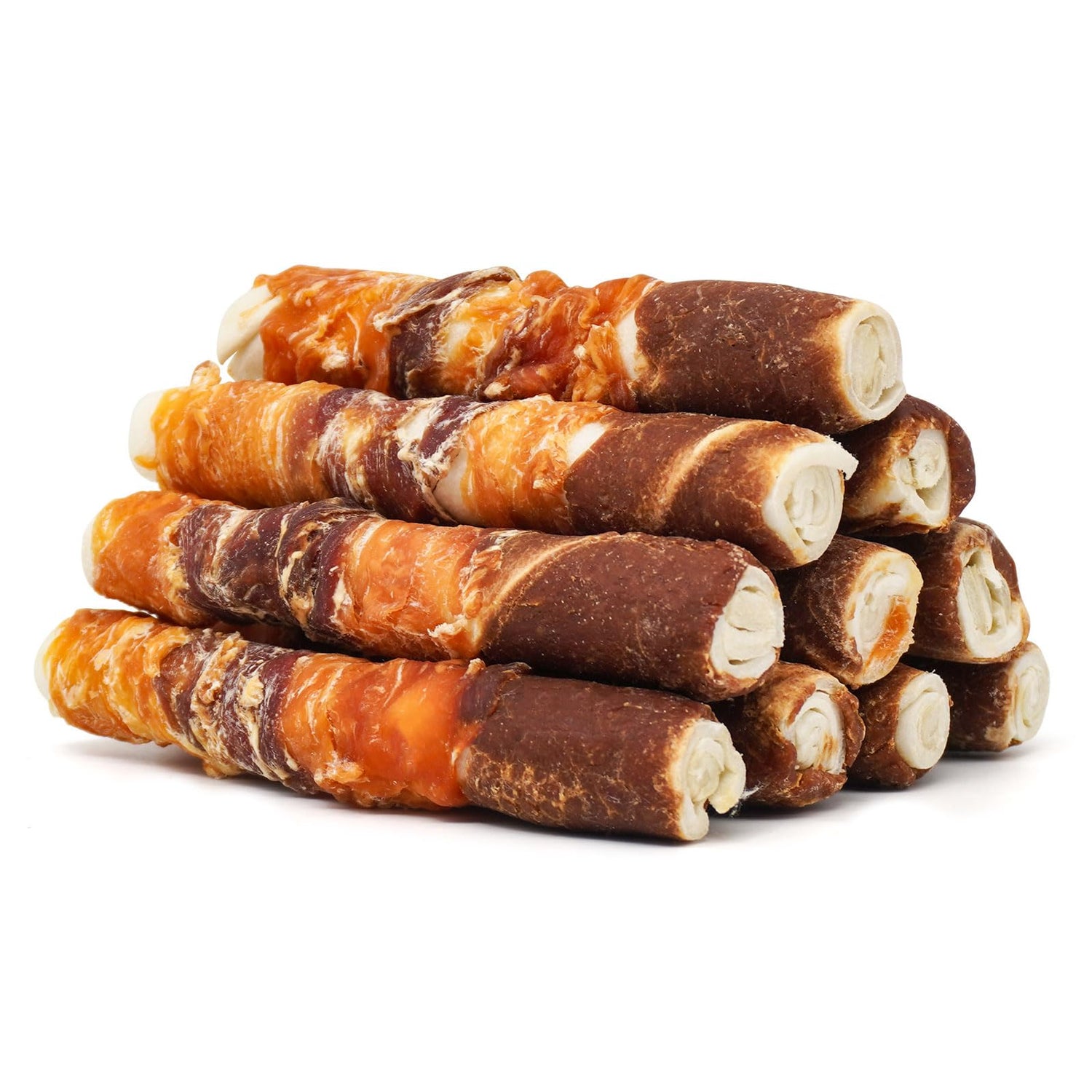 Medium Dogs &  Chicken Liver Duck and Chicken Wrapped Rawhide Sticks - MON2SUN