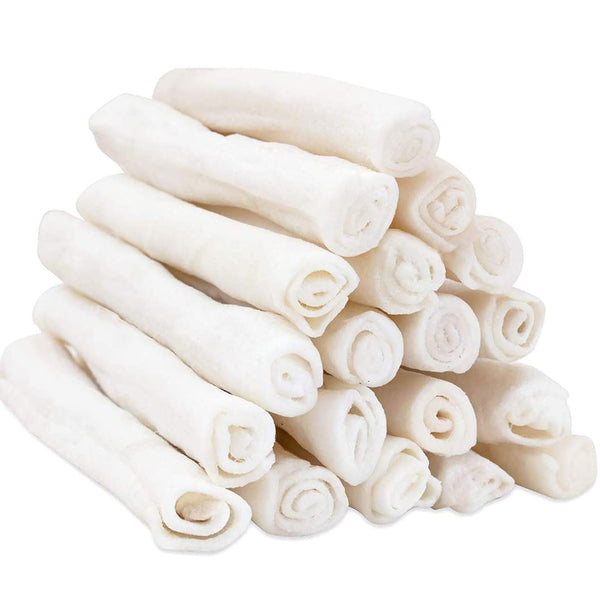 6.5 Inch All Natural Dog Chews Treats Premium Rawhide Rolls for Small Dogs Image