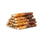 MON2SUN Dog Treats 5 Inch Double Flavor Chicken & Duck Wrapped Rawhide Sticks, Teeth Cleaning for Small Dogs - MON2SUN