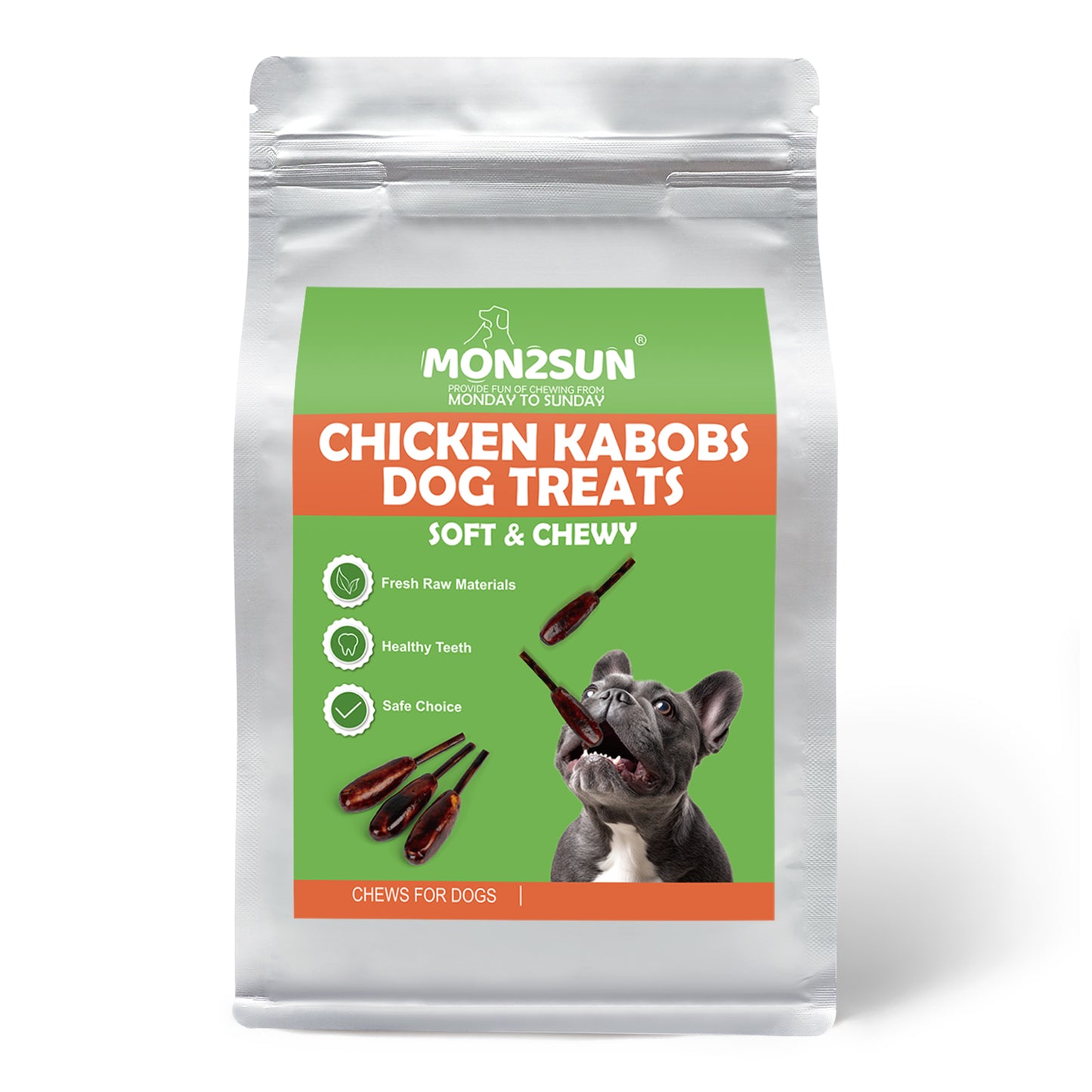 MON2SUN Chicken Sauce Kabobs Rawhide Free Small Dog Treats - MON2SUN