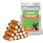 Dog Treats, 2.5 Inch Chicken Wrapped Rawhide Rolls, Teeth Cleaning Chews with High Protein for Small Dogs - MON2SUN
