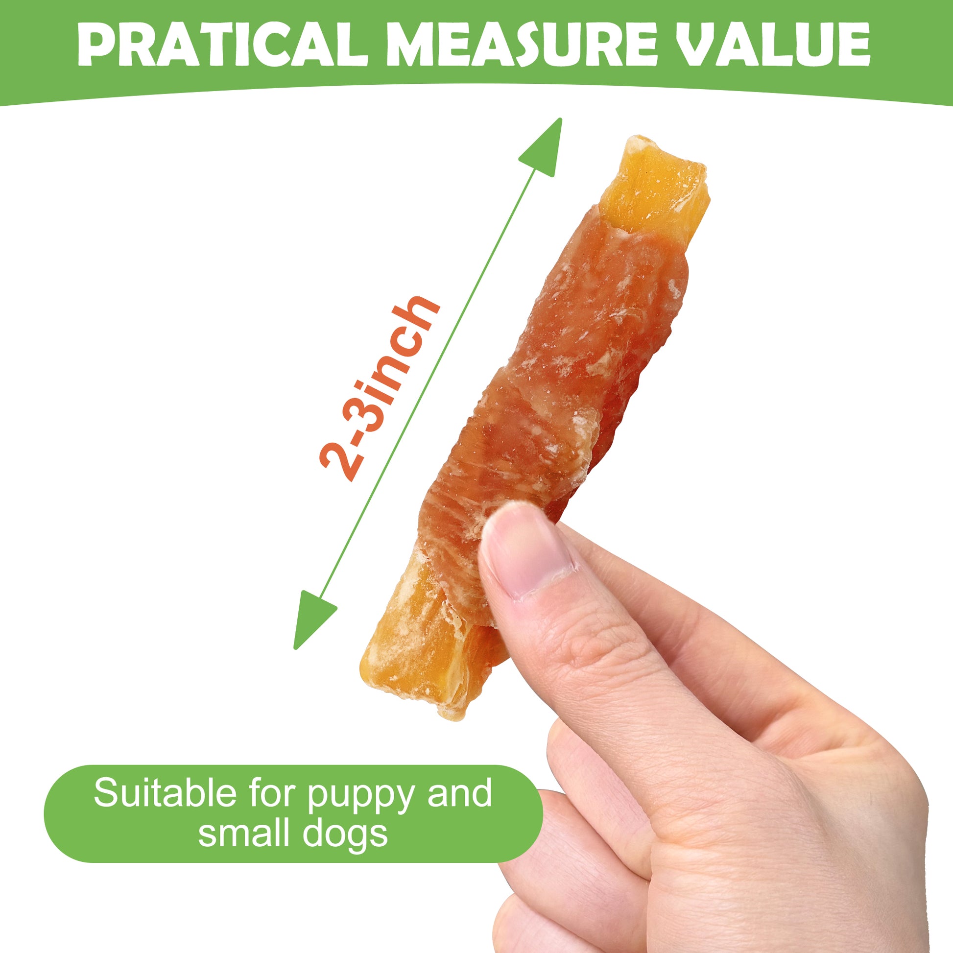 MON2SUN Chicken Wrapped Sweet Potato Rawhide Free Small Dog Treats, 13 oz - MON2SUN