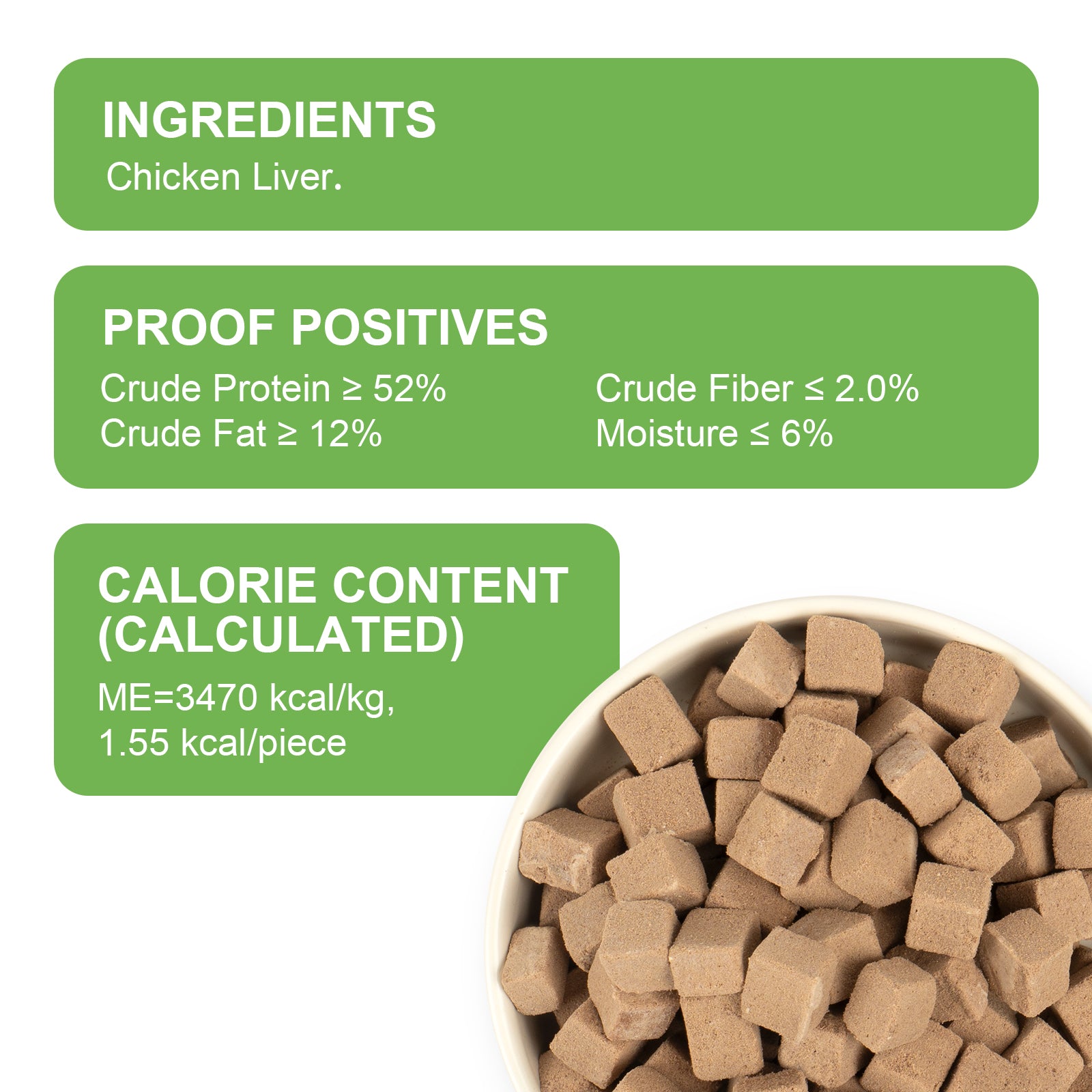 MON2SUN Freeze Dried Chicken liver Cat and Dog Treats, Single Ingredient Natural and Healthy Dog Snacks, High Protein Training Treats & Food Topper - MON2SUN