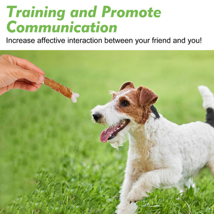 Dog Treats, Chicken Wrapped Calcium Bones without Rawhide, 4 Inch Training Treats for Teeth Cleaning and Fresh Breath, Chews for Puppy and Small Dogs (10 Ounce - Pack of 1) - MON2SUN