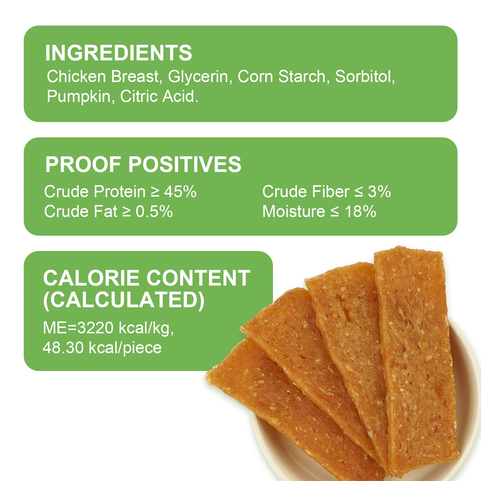 MON2SUN Chicken & Pumpkin Jerky Slice Small Dog Treats - MON2SUN