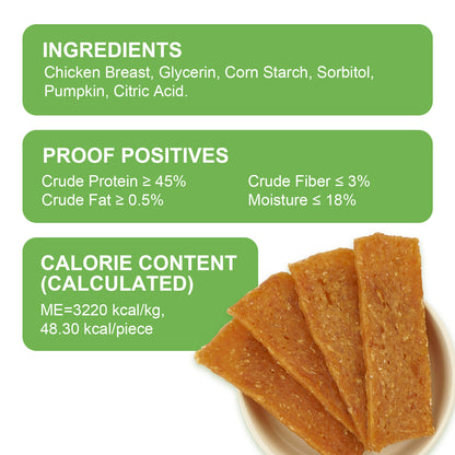 MON2SUN Chicken & Pumpkin Jerky Slice Small Dog Treats - MON2SUN
