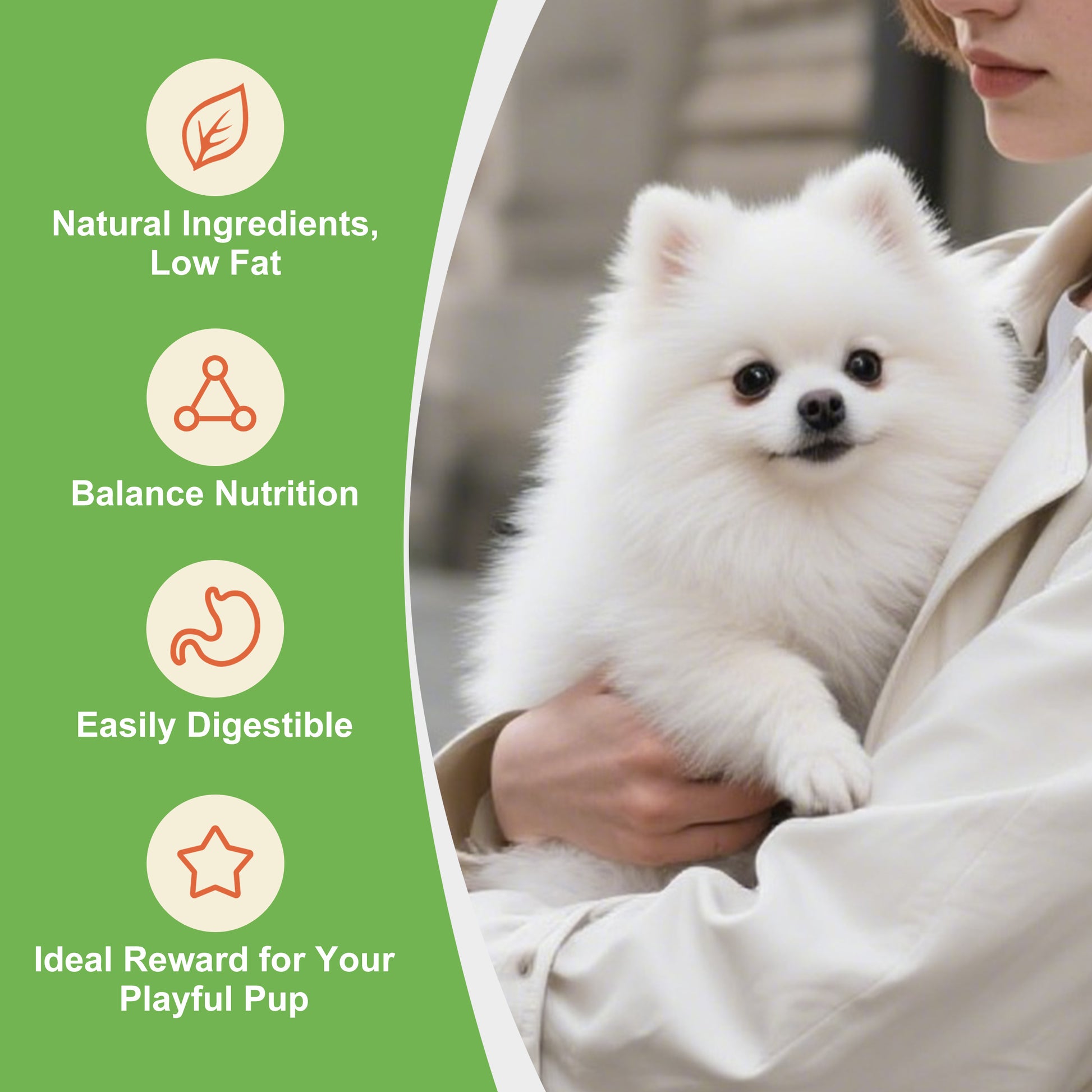 MON2SUN Chicken Wrapped Cod Sticks Rawhide Free Small Dog Treats, 13 oz (36 Count) - MON2SUN