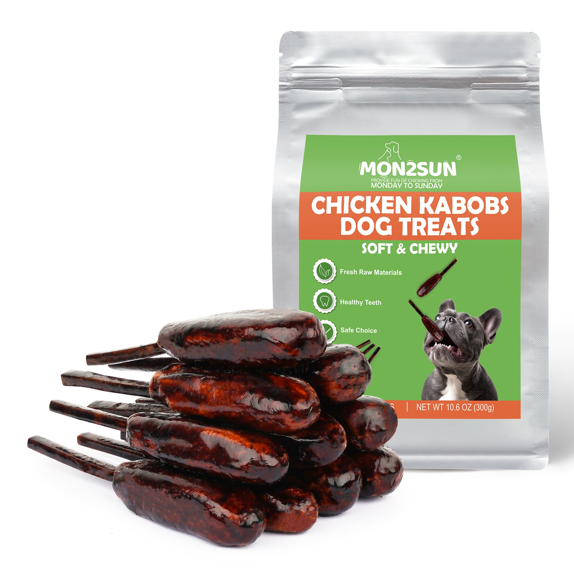 MON2SUN Chicken Sauce Kabobs Rawhide Free Small Dog Treats - MON2SUN