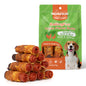 Rawhide Free Dog Treats, 3 Inch Triple Flavor Chicken Wrapped Duck and Beef Rolls for Small Dogs - MON2SUN