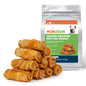 Rawhide Free Dog Treats, 3 Inch Chicken Wrapped Rolls, Low Fat and Training Snacks, Peanut Butter Flavor Chews for Small Dogs - MON2SUN