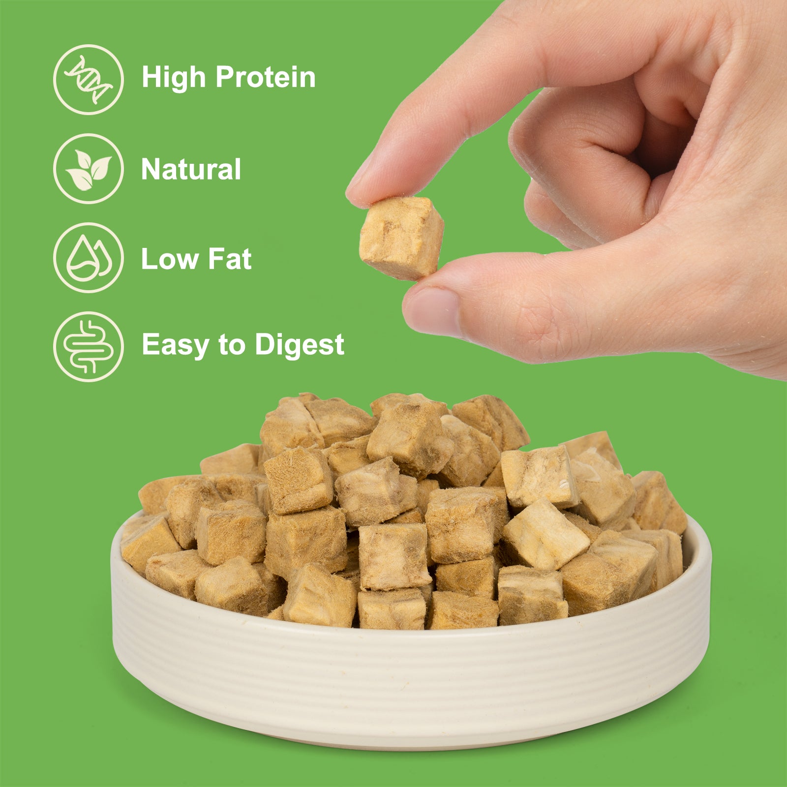 MON2SUN Freeze Dried Salmon Cat and Dog Treats, Single Ingredient Natural and Healthy Dog Snacks, High Protein Training Treats & Food Topper - MON2SUN