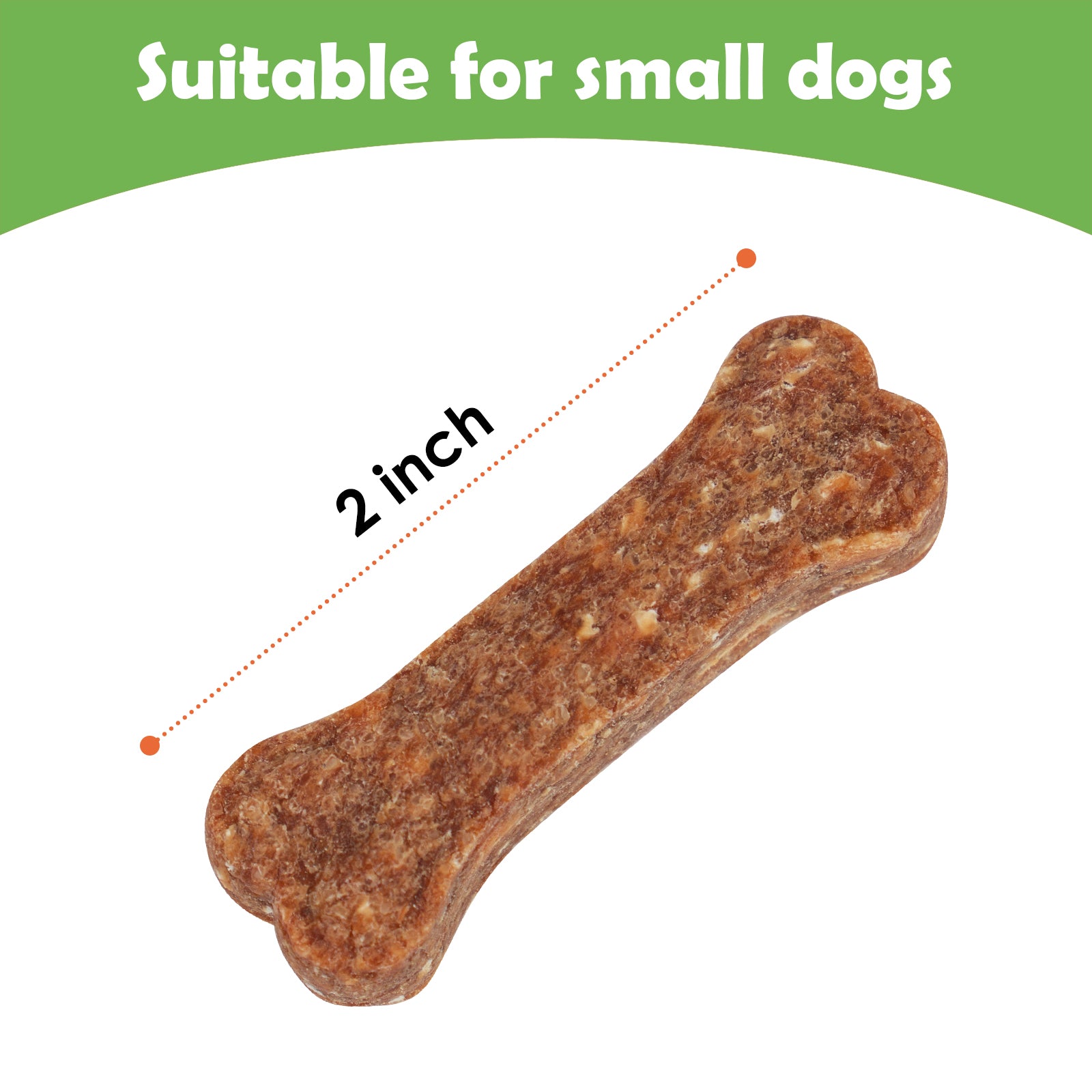MON2SUN Dog Treats 2 Inch Chicken & Oat Dog Treats with Cranberry Powder, Crunchy Biscuits for Small Dogs, Training Rewards - MON2SUN
