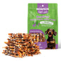Dog Treats, Triple Flavor Jerky Twist Sticks, 5-7 Inch Chicken Duck and Codfish Sticks Chews for Small Dogs, Healthy Snacks - MON2SUN