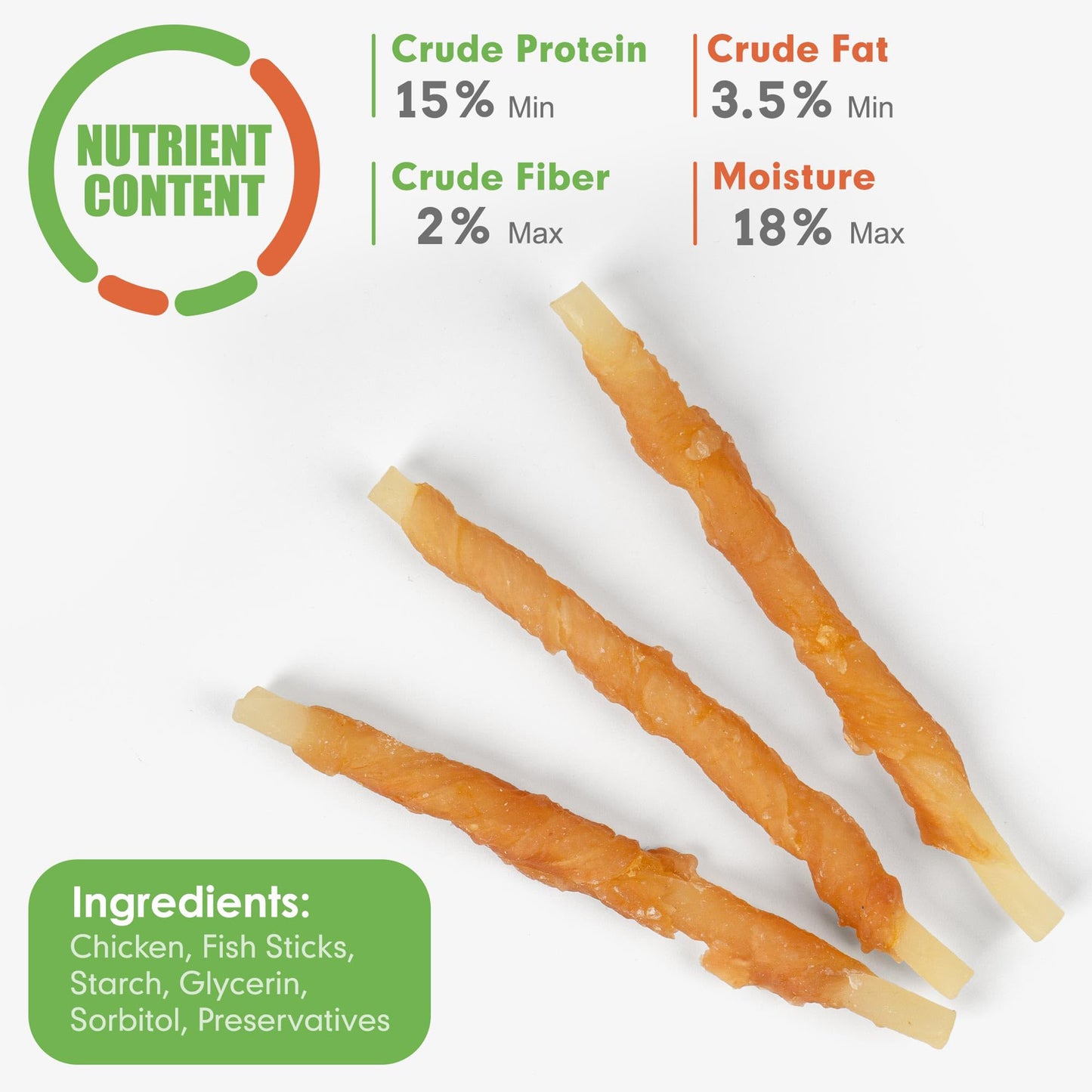 Small Dogs & Chicken Wrapped Cod Sticks Rawhide Free - MON2SUN