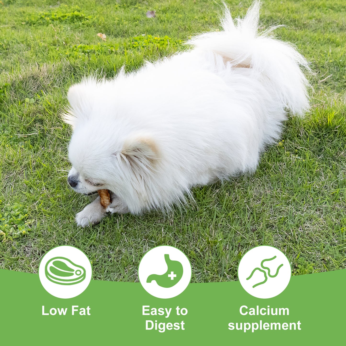 MON2SUN Chicken Wrapped Calcium Bones Small Dog Treats, 10.1 oz