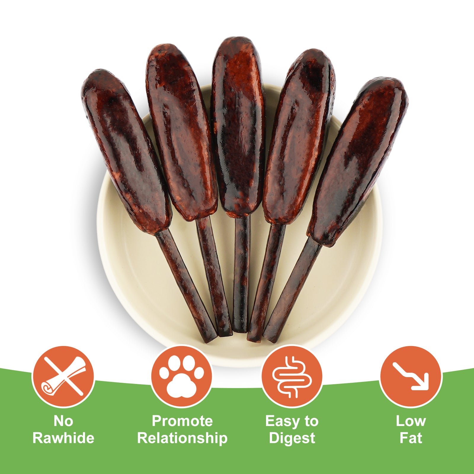 MON2SUN Chicken Sauce Kabobs Rawhide Free Small Dog Treats - MON2SUN