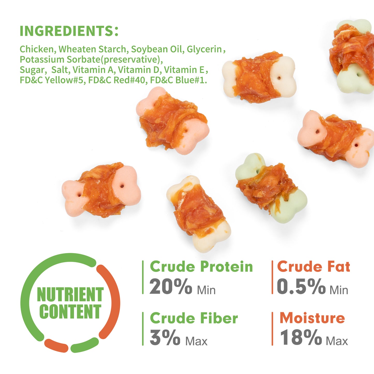 MON2SUN  Chicken Wrapped Biscuits Dog Treats,  10.1 oz