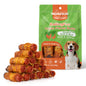 Rawhide Free Dog Treats, 3 Inch Triple Flavor Chicken Wrapped Duck and Beef Rolls for Small Dogs - MON2SUN
