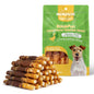 Dog Treats, Triple Flavor 5 Inch Chicken Liver Duck and Chicken Wrapped Rawhide Snacks for Small and Medium Dogs - MON2SUN