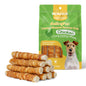 Dog Treats, 9 Inch Chicken Wrapped Rawhide Rolls Snacks, Teeth Cleaning and Long Lasting Chews for Medium and Large Dogs - MON2SUN
