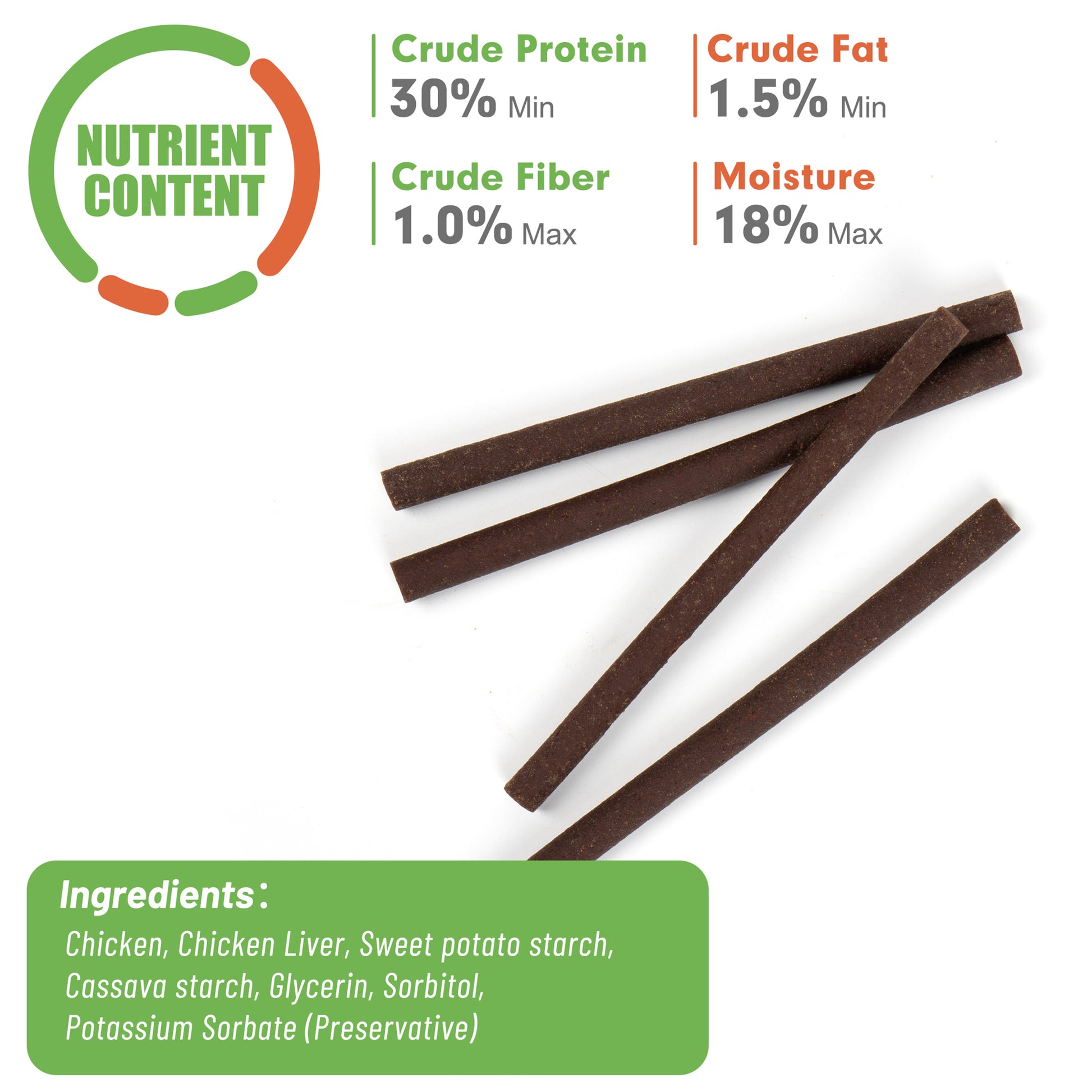 Small Dogs & Chicken Sticks Rawhide Free Chicken Liver Flavor - MON2SUN