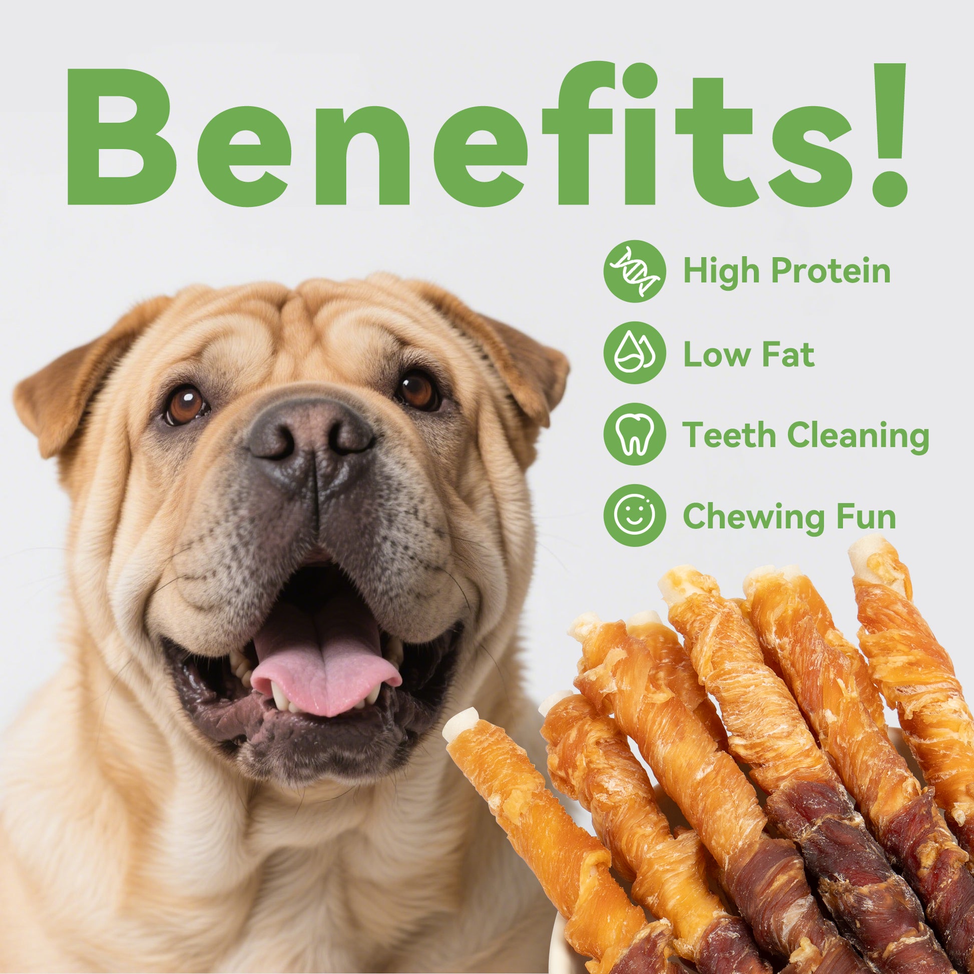 MON2SUN Dog Treats 5 Inch Double Flavor Chicken & Duck Wrapped Rawhide Sticks, Teeth Cleaning for Small Dogs - MON2SUN