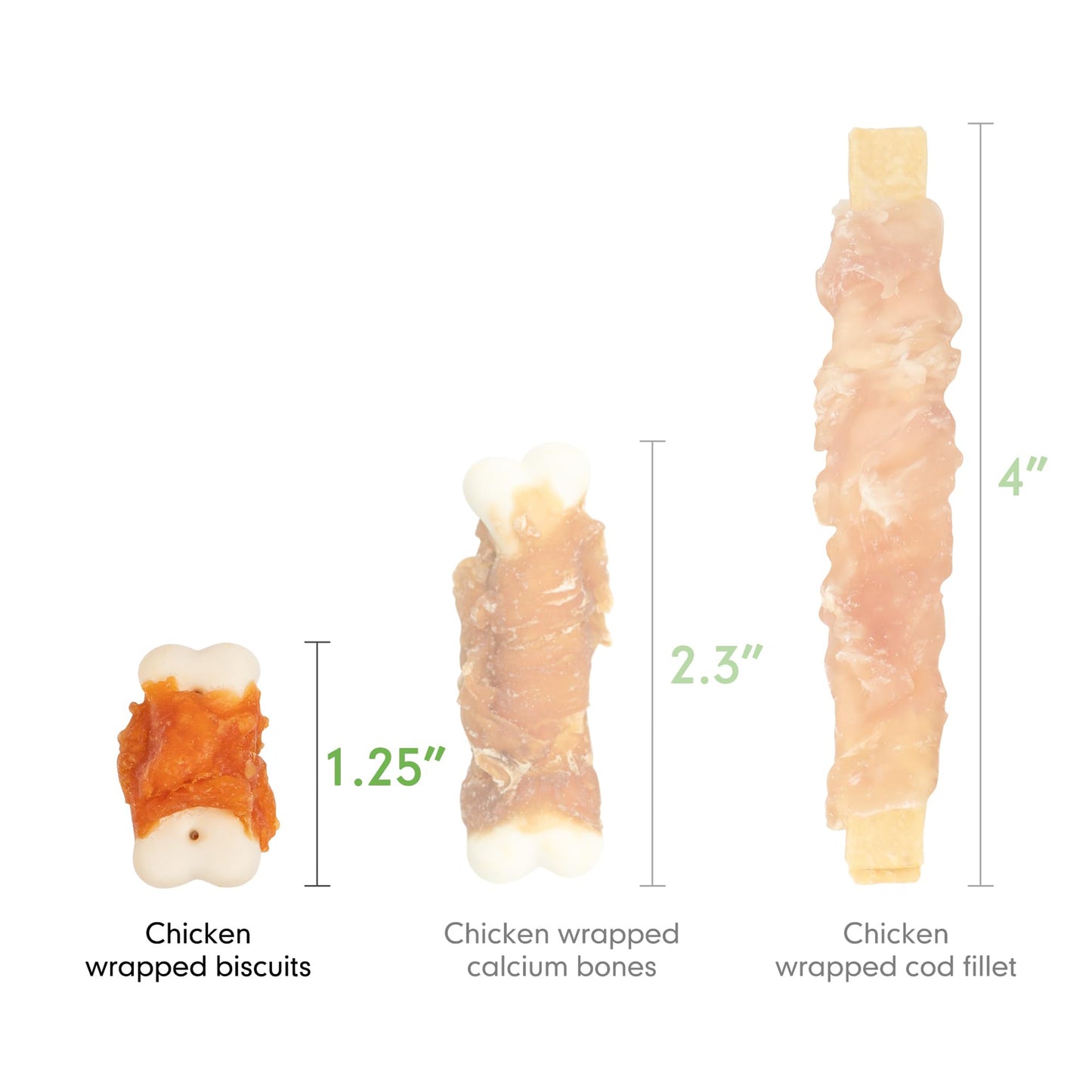 Small to Large Dogs & Chicken Wrapped Biscuits - MON2SUN