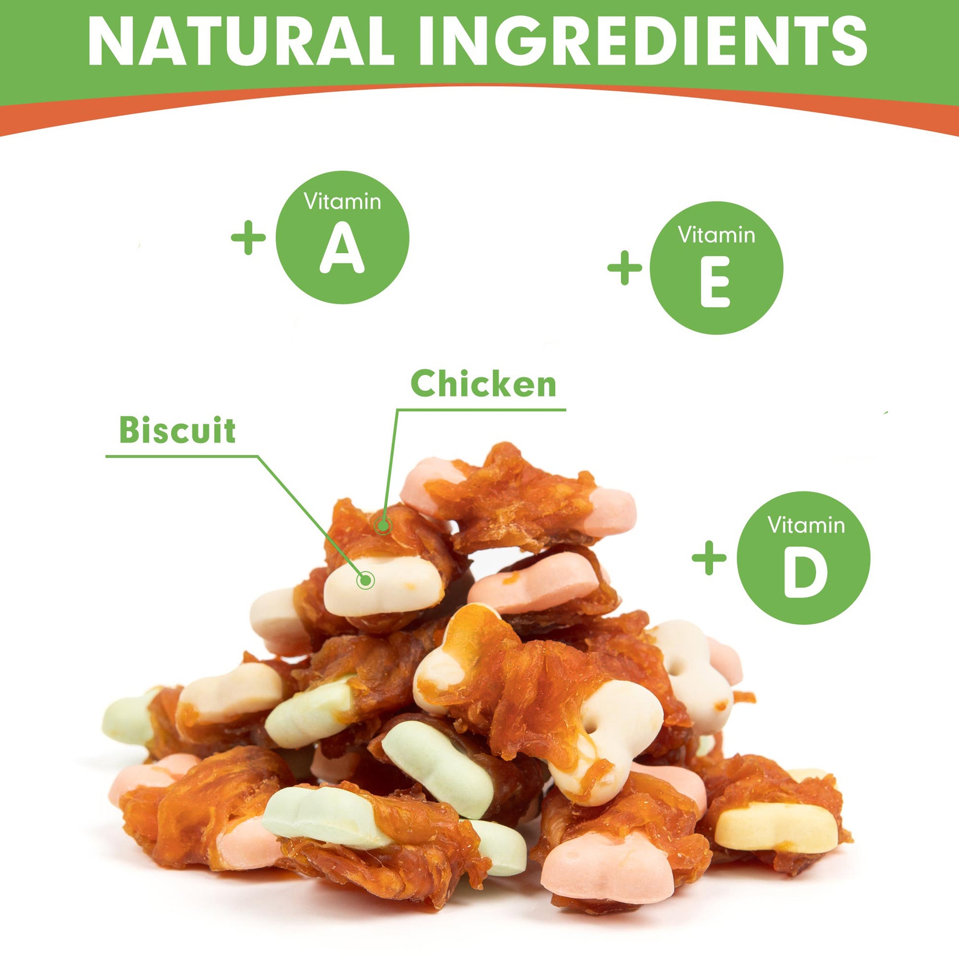 Small to Large Dogs & Chicken Wrapped Biscuits - MON2SUN