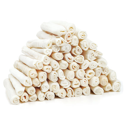 MON2SUN Dog Rawhide Rolls (Length: 6.5'')